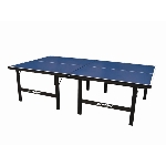 Mesa de Tnis de Mesa/ Ping-Pong, Medidas Oficiais, Tampo de 15mm, Ps de Madeira Macia Dobrveis - Klopf
