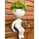 Vaso Robert Plant - Para Cactos E Sulentas Branco