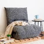 Futon Dobrvel de Espuma Solteiro Grafite