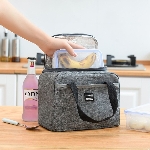 Lunch Duplas trmica saco fresco saco de piquenique Adultos Crianas Armazenamento de Alimentos Lunch Box