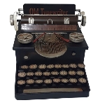 Enfeite Maquina de escrever Metal 25cm Estilo Retr Vintage